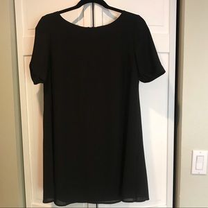 Tobi black parachute shift dress